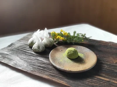 山の茶づつみ - 玄米粉クッキー/緑茶